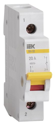 Выключатель нагрузки (мини-рубильник) IEK KARAT ВН-32 1п 20А тип AC картинка